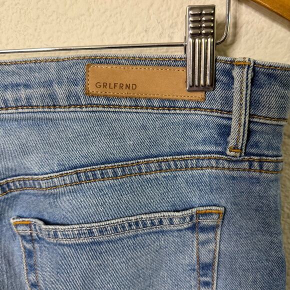 GRLFRND Revolve Helena Jeans Is This Love Raw Hem Button Fly Womens Size 31 - Picture 5 of 7